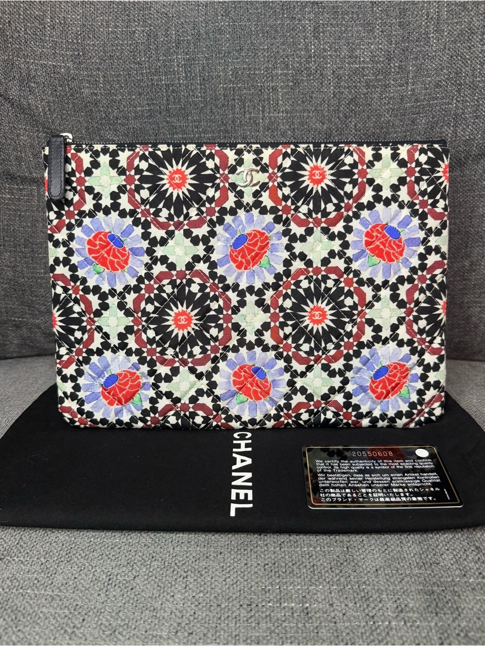 CHANEL CC Dubai O-case zippy pouch